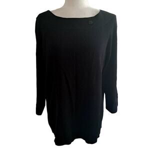 Rafaella Ribbed Long Sleeve Sweater